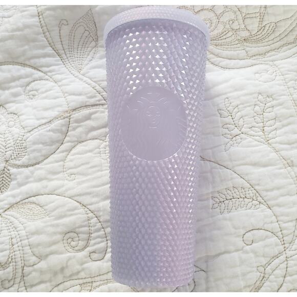 Starbucks‎ New 2021 Holiday Tumbler Icy lilac Bling Studded  24oz With Straw - Picture 4 of 7